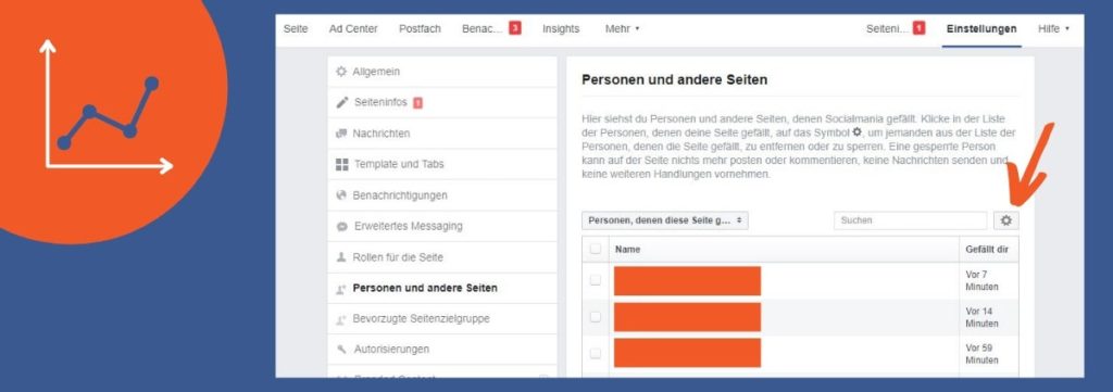 Nutzer auf der Facebook-Seite blockieren