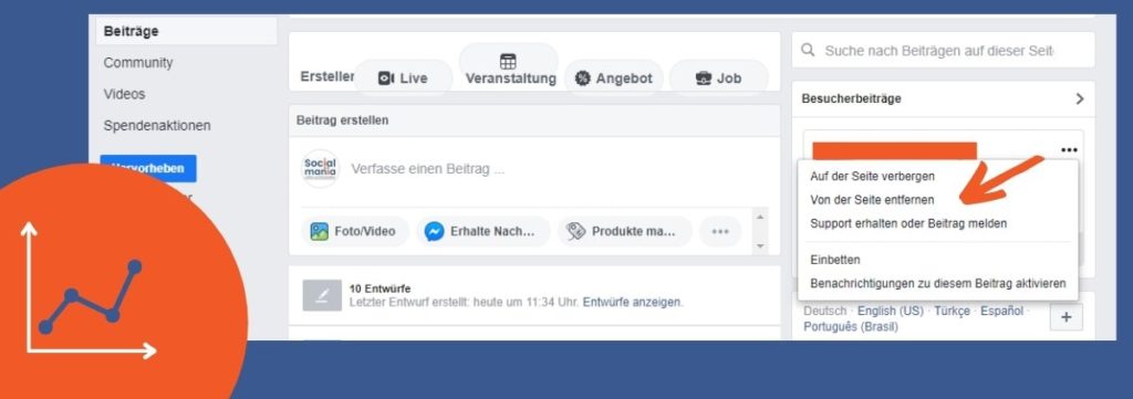 Nutzer auf der Facebook-Seite blockieren