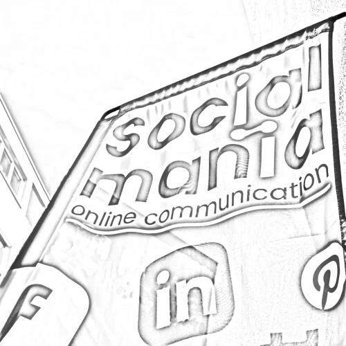 Fahne mit Socialmania Logo